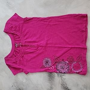 Arizona floral button top t-shirt blouse size XL(14)